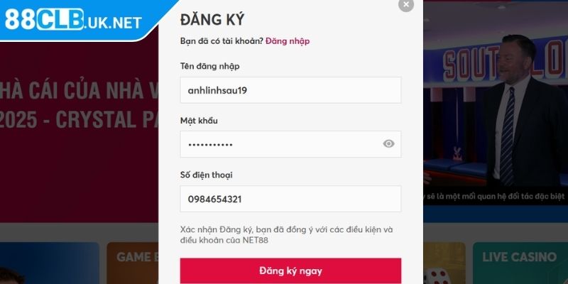 Đăng ký 88clb 3 Đăng ký 88CLB qua ứng dụng nhanh chóng