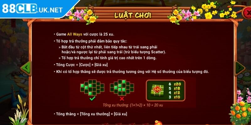 Năm Mới Lộ Lộ Phát 88CLB – Vận May Đón Tết Nhận Lì Xì Khủng 2 Cách chơi game cụ thể